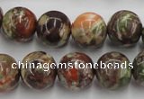 CRA153 15.5 inches 14mm round rainforest agate beads wholesale