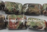 CRA22 15.5 inches 18*25mm rectangle natural rainforest agate beads