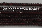 CRB100 15.5 inches 2*3.5mm faceted rondelle red garnet gemstone beads