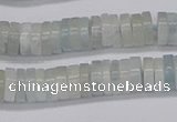 CRB1002 15.5 inches 2*6mm heishi aquamarine beads wholesale