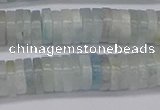 CRB1003 15.5 inches 2*7mm heishi aquamarine beads wholesale