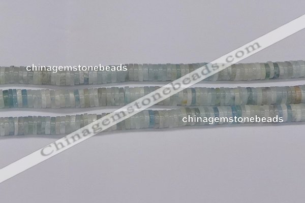 CRB1003 15.5 inches 2*7mm heishi aquamarine beads wholesale