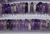 CRB1008 15.5 inches 2*7mm heishi dogtooth amethyst beads wholesale