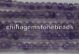 CRB102 15.5 inches 2.5*4mm faceted rondelle amethyst beads