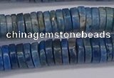 CRB1028 15.5 inches 2*7mm heishi lapis lazuli beads wholesale