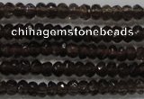 CRB103 15.5 inches 2.5*4mm faceted rondelle smoky quartz beads