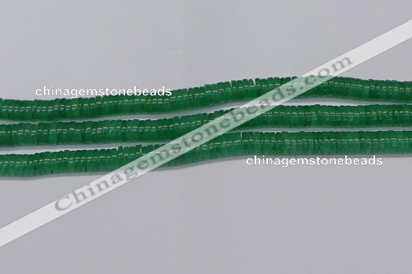 CRB1031 15.5 inches 2*5mm heishi green aventurine beads wholesale