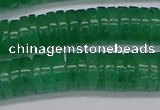 CRB1033 15.5 inches 2*7mm heishi green aventurine beads wholesale