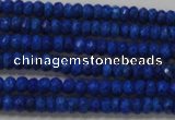 CRB106 15.5 inches 2.5*4mm faceted rondelle dyed turquoise beads