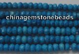 CRB107 15.5 inches 2.5*4mm faceted rondelle dyed turquoise beads