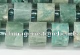 CRB1070 15.5 inches 7*9mm - 8*10mm faceted tyre amazonite beads