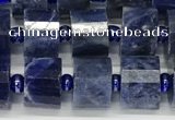 CRB1074 15.5 inches 7*9mm - 8*10mm faceted tyre sodalite beads