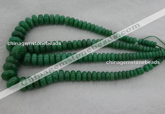 CRB1107 15.5 inches 5*8mm - 9*18mm rondelle green aventurine beads