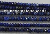 CRB111 15.5 inches 2.5*4mm faceted rondelle sodalite gemstone beads