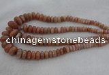 CRB1111 15.5 inches 5*8mm - 9*18mm rondelle moonstone beads