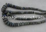 CRB1114 15.5 inches 5*8mm - 9*18mm rondelle labradorite beads