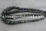 CRB1134 15.5 inches 5*8mm - 9*18mm faceted rondelle labradorite beads