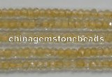 CRB114 15.5 inches 3*4.5mm faceted rondelle citrine gemstone beads