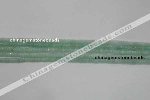 CRB115 15.5 inches 3*4.5mm faceted rondelle amazonite beads