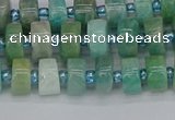 CRB1231 15.5 inches 5*8mm tyre amazonite gemstone beads