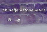 CRB1271 15.5 inches 5*8mm faceted rondelle lavender amethyst beads