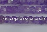 CRB1274 15.5 inches 4*6mm faceted rondelle lavender amethyst beads