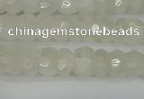 CRB1278 15.5 inches 4*6mm faceted rondelle white moonstone beads