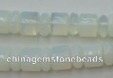 CRB135 15.5 inches 6*12mm & 10*12mm rondelle opal beads