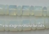CRB135 15.5 inches 6*12mm & 10*12mm rondelle opal beads