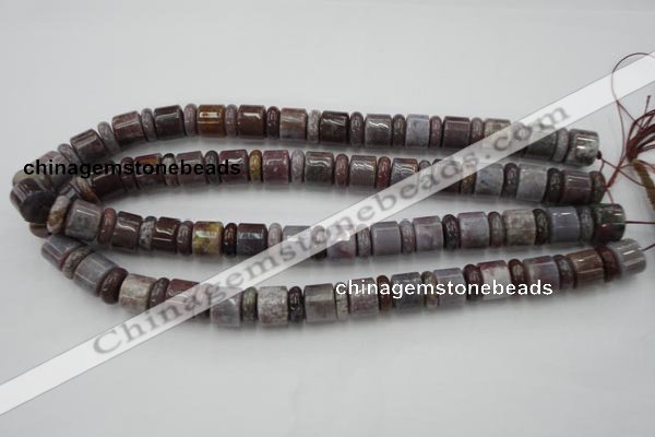 CRB142 15.5 inches 6*12mm & 10*12mm rondelle ocean agate beads