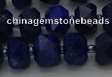 CRB1452 15.5 inches 10*14mm faceted rondelle lapis lazuli beads