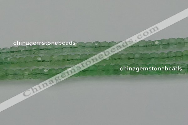 CRB1459 15.5 inches 5*8mm faceted rondelle green fluorite beads