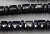 CRB152 15.5 inches 6*12mm & 10*12mm rondelle blue dumortierite beads