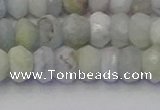 CRB1824 15.5 inches 5*7mm faceted rondelle aquamarine beads