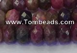 CRB1833 15.5 inches 5*8mm faceted rondelle tourmaline beads