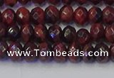 CRB1844 15.5 inches 4*6mm faceted rondelle red tiger eye beads