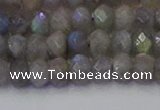 CRB1852 15.5 inches 4*6mm faceted rondelle labradorite beads