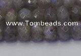 CRB1853 15.5 inches 5*8mm faceted rondelle labradorite beads