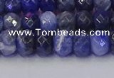 CRB1857 15.5 inches 5*8mm faceted rondelle sodalite beads