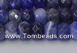 CRB1858 15.5 inches 6*10mm faceted rondelle sodalite beads