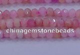 CRB1875 15.5 inches 2*3mm faceted rondelle pink opal beads