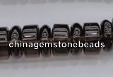 CRB188 15.5 inches 6*16mm – 10*16mm rondelle smoky quartz beads