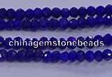 CRB1909 15.5 inches 2*3mm faceted rondelle lapis lazuli beads