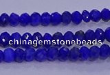 CRB1910 15.5 inches 2.5*4mm faceted rondelle lapis lazuli beads