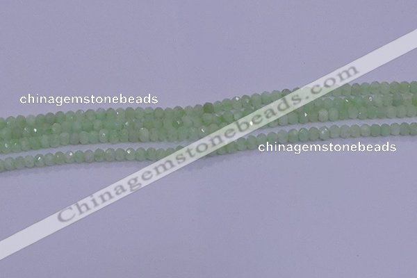 CRB1912 15.5 inches 2*3mm faceted rondelle green opal beads