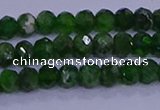 CRB1921 15.5 inches 2*3mm faceted rondelle diopside beads