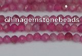 CRB1935 15.5 inches 2*3mm faceted rondelle pink tourmaline beads