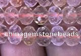 CRB1949 15.5 inches 4*6mm faceted rondelle citrine gemstone beads