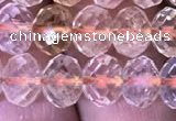 CRB1950 15.5 inches 6*8mm faceted rondelle citrine gemstone beads