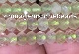 CRB1952 15.5 inches 3*4mm faceted rondelle prehnite gemstone beads